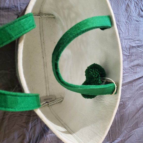 Winter Pinecone Handbag Heavy Felt Tote Large Handbag - Picture 2 of 4